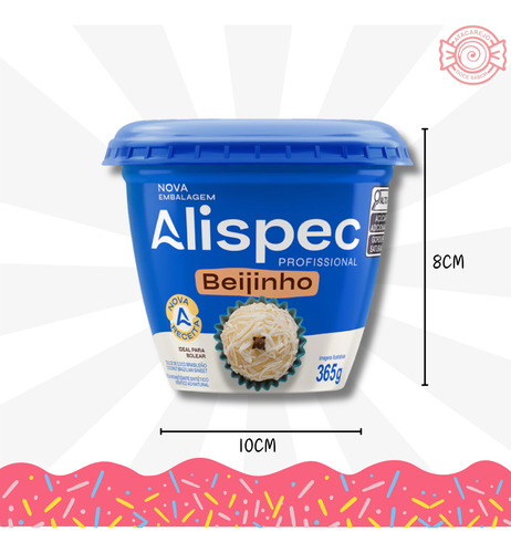 Beijinho Cremoso Recheio Pronto Para Bolos E Doces 3 Un 365g