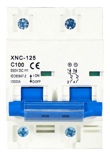 Interruptor Automático Dc 2p 550v 100a Bipolar