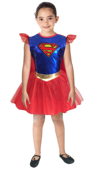 1-10 Chicas SUPERGIRL superhéroe Vestido Tutú Vestido de fantasía de Superman Inspirado