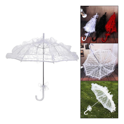 Accesorios Para Fotos Bailando Paraguas Decoración Blanco
