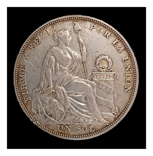 Perú 1 Sol De Oro 1924 Mb Plata Km 218.1