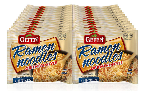 Gefen Ramen Pollo Sin Msg X24, 85g C/u, Kosher