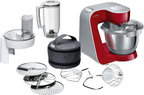 Robot De Cocina Bosch 1000w Color Rojo