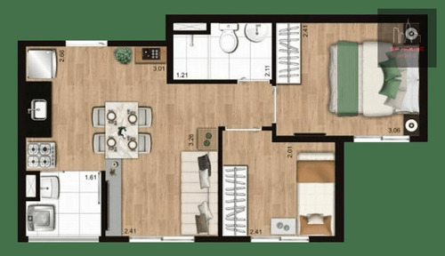 Imagem 18 de 18 de Apartamento À Venda Com 2 Dormitórios Próximo A Rodovia Régis Bittencourt - Tc1348