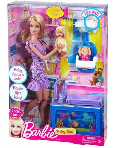 Barbie Mamá  Babysitter Mattel Entrega Inmediata