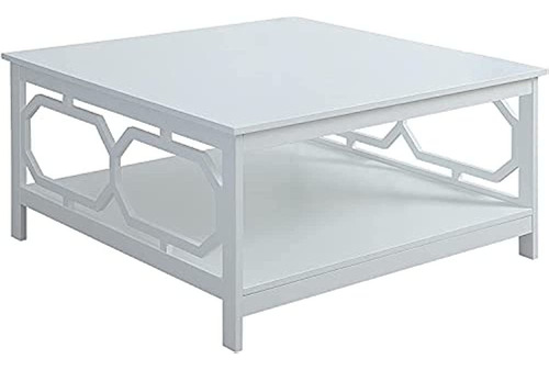Convenience Concepts Omega Square 36 Coffee Table, White