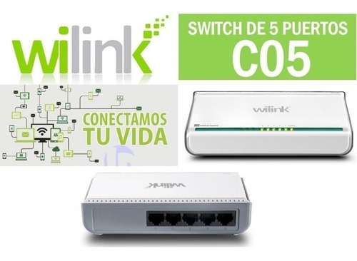 Imagen 1 de 2 de Switch Wilink 5 Puertos Ref:12