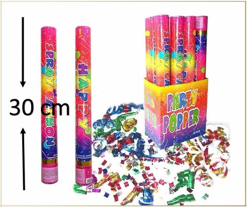 7 Cañones Bazooka Lanza Confeti (30 Cm)