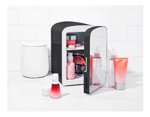 Mini Refrigerador Portatil C/ Espejo Rj48-m-black Chefman