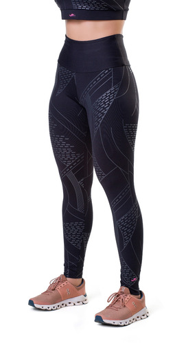 Imagen 3 de 12 de Calza Deportiva Dama Elite Diseño Tiro Alto Suplex Uv50+