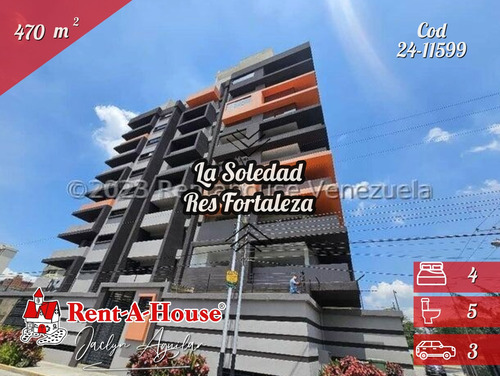 Penthouse En Venta Urb La Soledad Obra Gris 24-11599 Jja