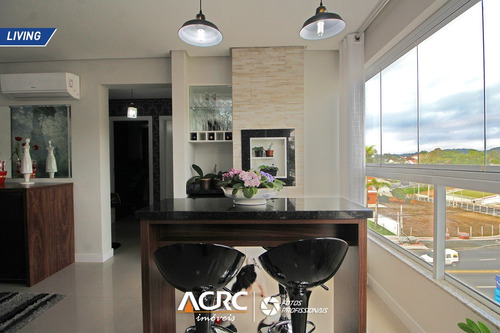 Imagem 4 de 26 de Acrc Imóveis - Apartamento Semi Mobiliado Com Hidromassagem Para Venda No Bairro Velha - Ap03617 - 68102137