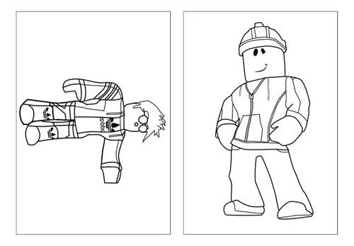 KIT 20 DESENHOS ROBLOX PARA COLORIR PINTAR EM FOLHA SULFITE A4