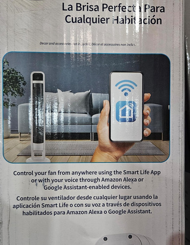 Ventilador De Torre Omnibreeze C/ Control Wifi Blanco 4 Modo
