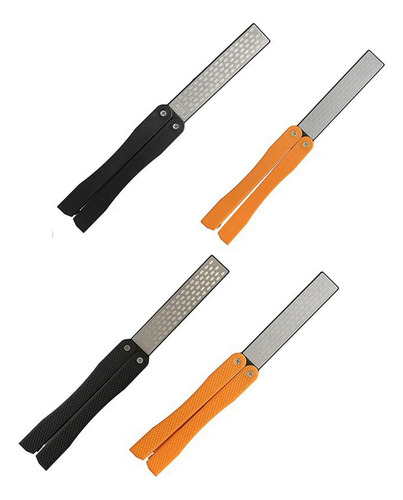 Afilador De Cuchillos De Bolsillo Portátil Naranja