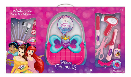 Maleta Salão De Beleza Super Box Princesas Disney Multikids