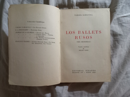 Tamara Karsavina Los Ballets Rusos Schapire 