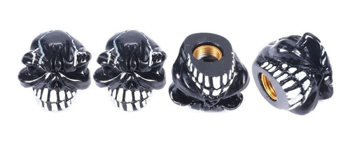 Abfer Skull Valve Caps Fun Wheel Tire Air Stem Dust Cover Ca