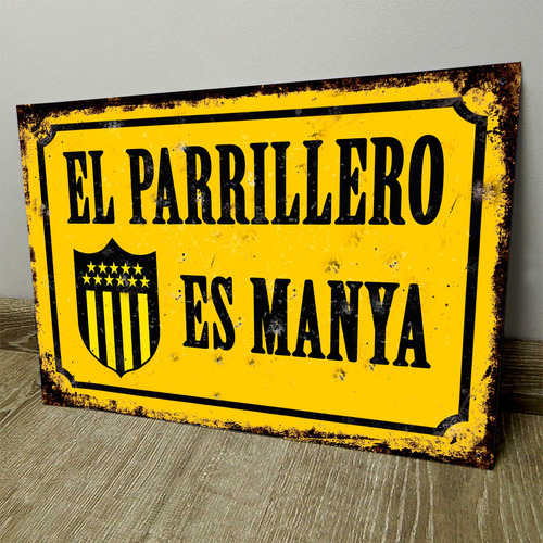 Chapa Retro Vintage Cartel Cuadro Decorativo Peñarol Cff002