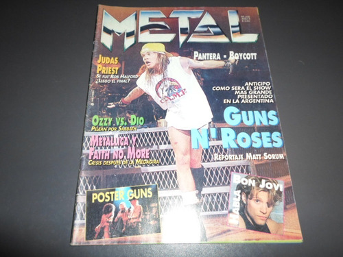Metal 208 Guns N Roses Judas Priest Metallica Bon Jovi
