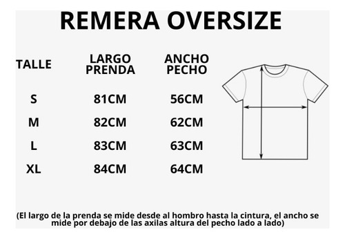 Remera Oversize Hombre Urbana Remeron Gym Xl Real
