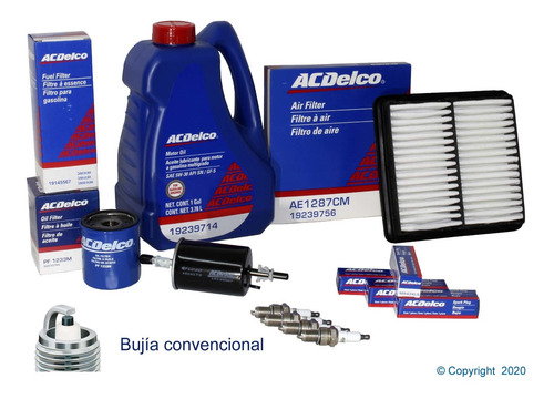 Kit Afinacion Matiz 1.0 2004 - 2006 5w30 Multigrado