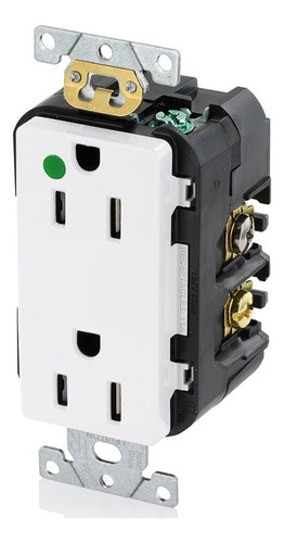 Contacto Duplex Decora Plus Gdo. Hosp. 2p-3h 15a/125v. Blanc