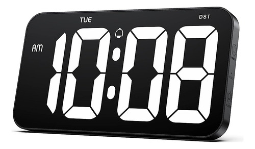 Zgrmbo Plug-in Led Digital Wall Clock Con Dst, Semana Y 4  E