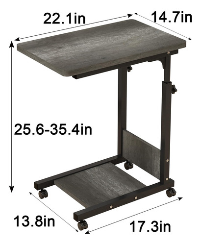 Tigerdad Mesa C Altura Ajustable Gris Mmg