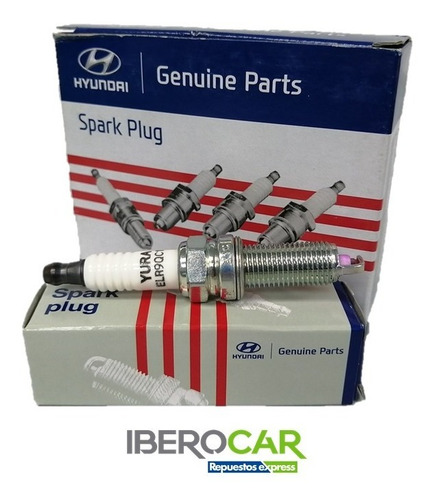 Imagen 2 de 5 de Jgo. Bujías Original Hyundai Accent Rb 1.6 Mpi 2017-2021