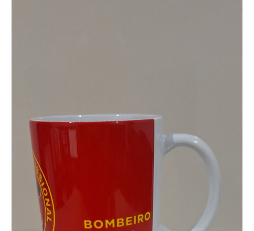 Caneca Porcelana Personalizada Bombeiro Civil Café Presentes