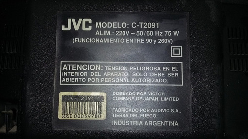 Televisor Color Jvc - 21 Pulgadas - Para Repuesto