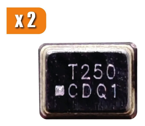 T250 Mpfd Cristal Oscilador  - Paquete De 2 Unidades 