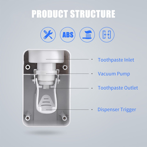 Dispensador De Pasta De Dientes Menen Exprimidor Automático