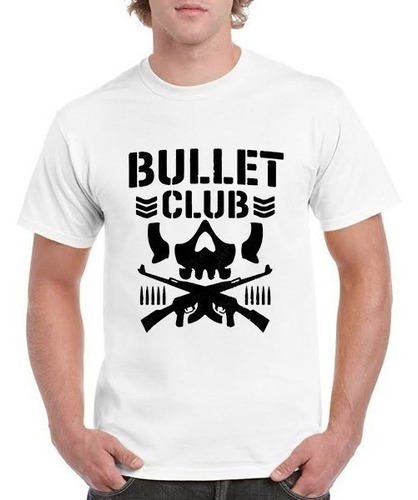 Polera Bullet Club Wwe Blanca Unisex