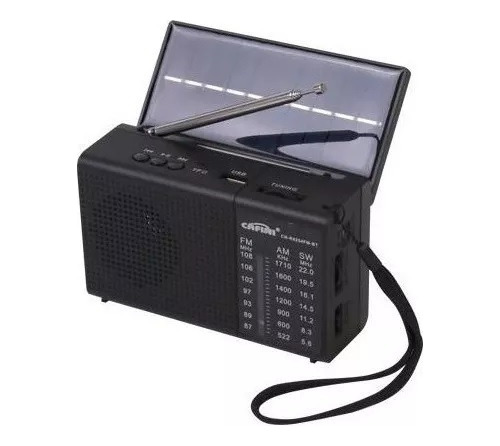 Radio Solar Am / Fm / Usb / Bluetooth Vintage Bluetooth