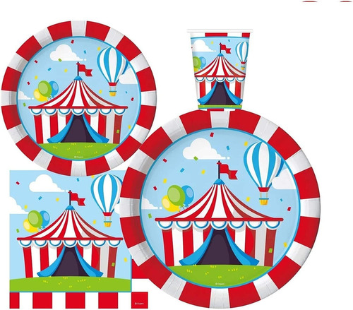 Oojami Sirve 30 Platos Completos Para Fiestas De Circo De 9 