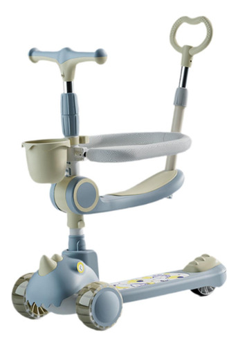 Patinete De 3 Ruedas, Patinete Para Niños, Juguete Azul