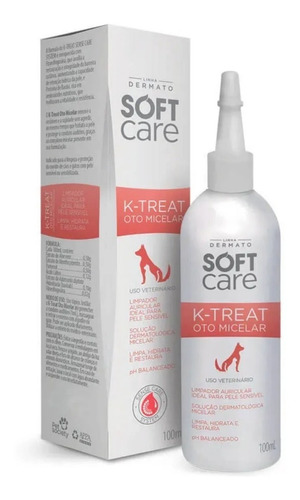 Soft Care K-treat Oto Micelar 100ml - Pet Society Fragrância Neutro