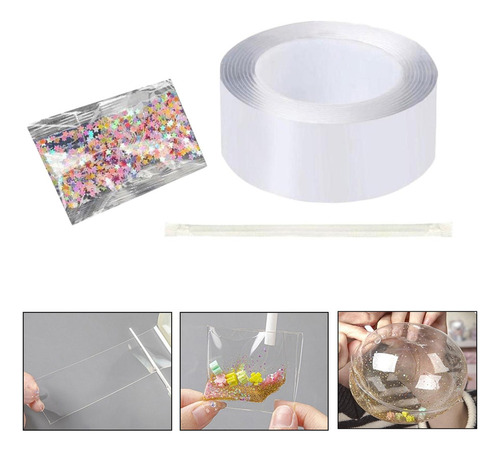 Blow Bubbles Globos Nano Cinta De Doble Cara 2mmx5cmx300cm
