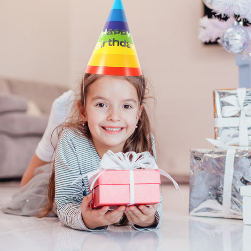 Sombreros De Papel Cónicos De Cumpleaños Gorro De Cumpleaños