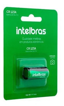 Imagem 2 de 3 de Kit 3 Baterias Não Recarregável Lítio 3v Cr123a Intelbras