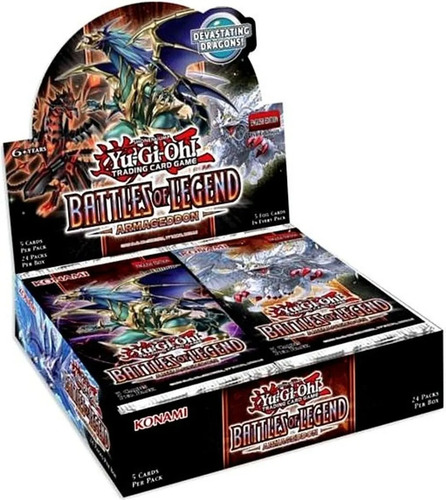 Caixa de reforço Yugioh Battles Of Legend Armageddon em inglês Tcg