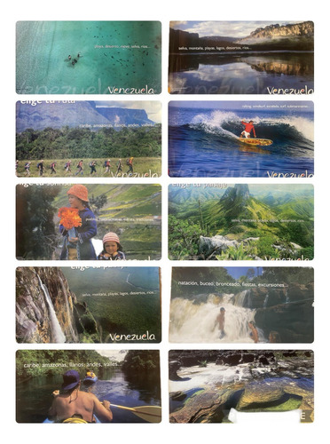 Lote 10 Afiches Ministerio De Turismo Venezuela Años 2000