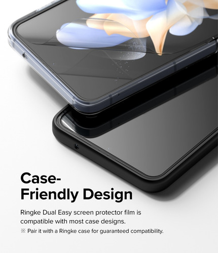 Imagen 7 de 10 de Film Para Galaxy Z Flip 4 Ringke Dual Easy Pack X2 Pantalla
