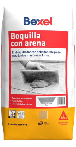 Boquilla Para Azulejo Con Arena 10kg Blanco