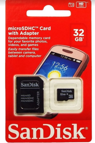Cartão De Memória Sandisk 32gb