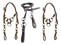 Comprar Conjunto 2 Cabeçada 3 Argola E Rédea 4 Argolas Para Cavalo