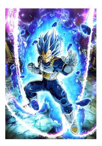 Poster Dragon Ball Super Z Gt Goku Vegeta 50x70cm