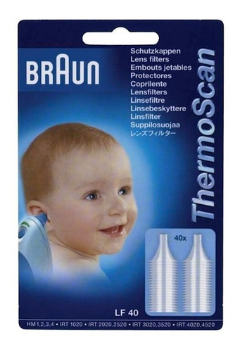 Braun - Protectores De Termómetro Otico Thermoscan, 40pzs